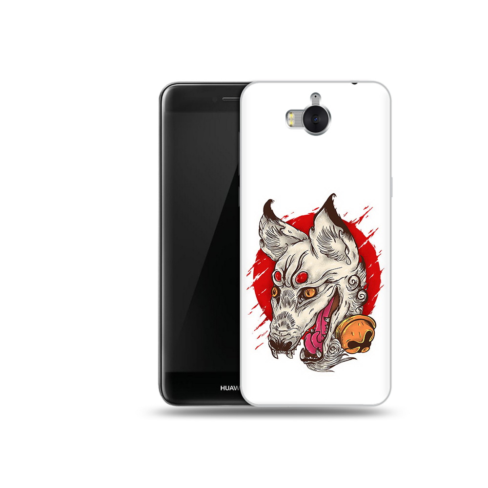 

Чехол MyPads Tocco для Huawei Y5 страшная собака (PT91582.58.627), Прозрачный, Tocco