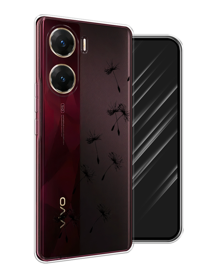 

Чехол Awog на Vivo V29e "Летящие одуванчики", Черный, 269450-1