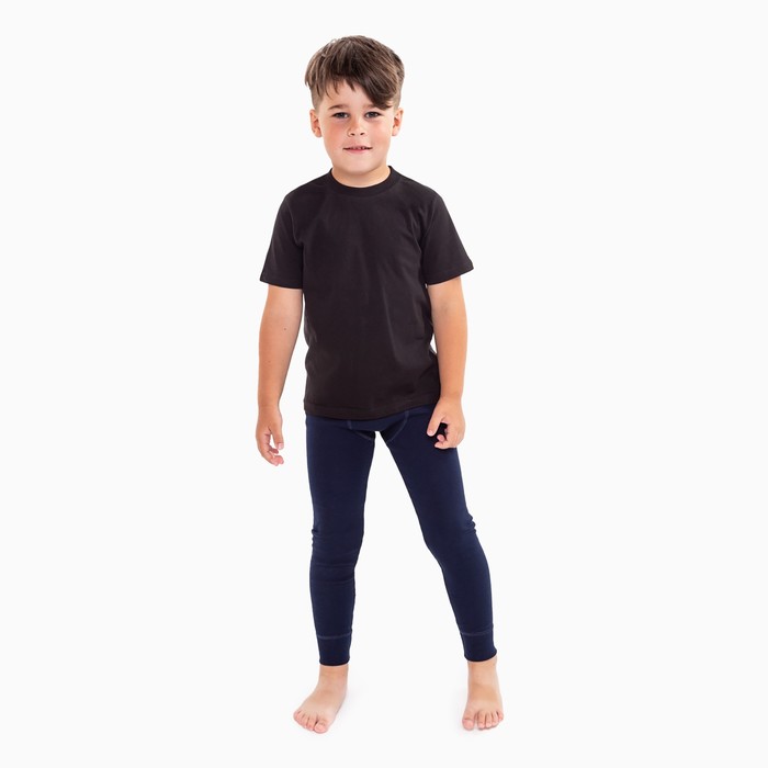 Кальсоны для мальчика (термо), цвет тёмно-синий, рост 104 см (30)