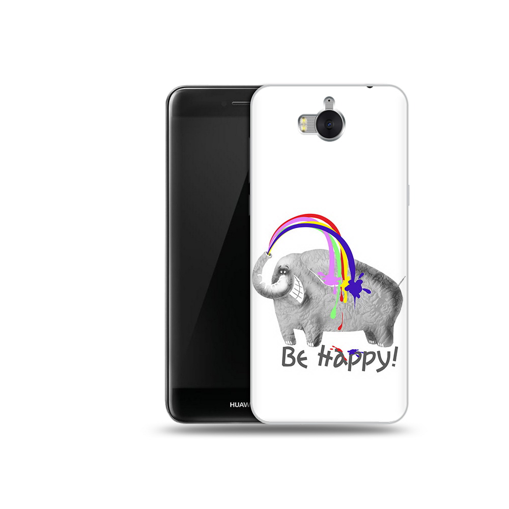 

Чехол MyPads Tocco для Huawei Y5 счастливый слон (PT91582.58.632), Прозрачный, Tocco