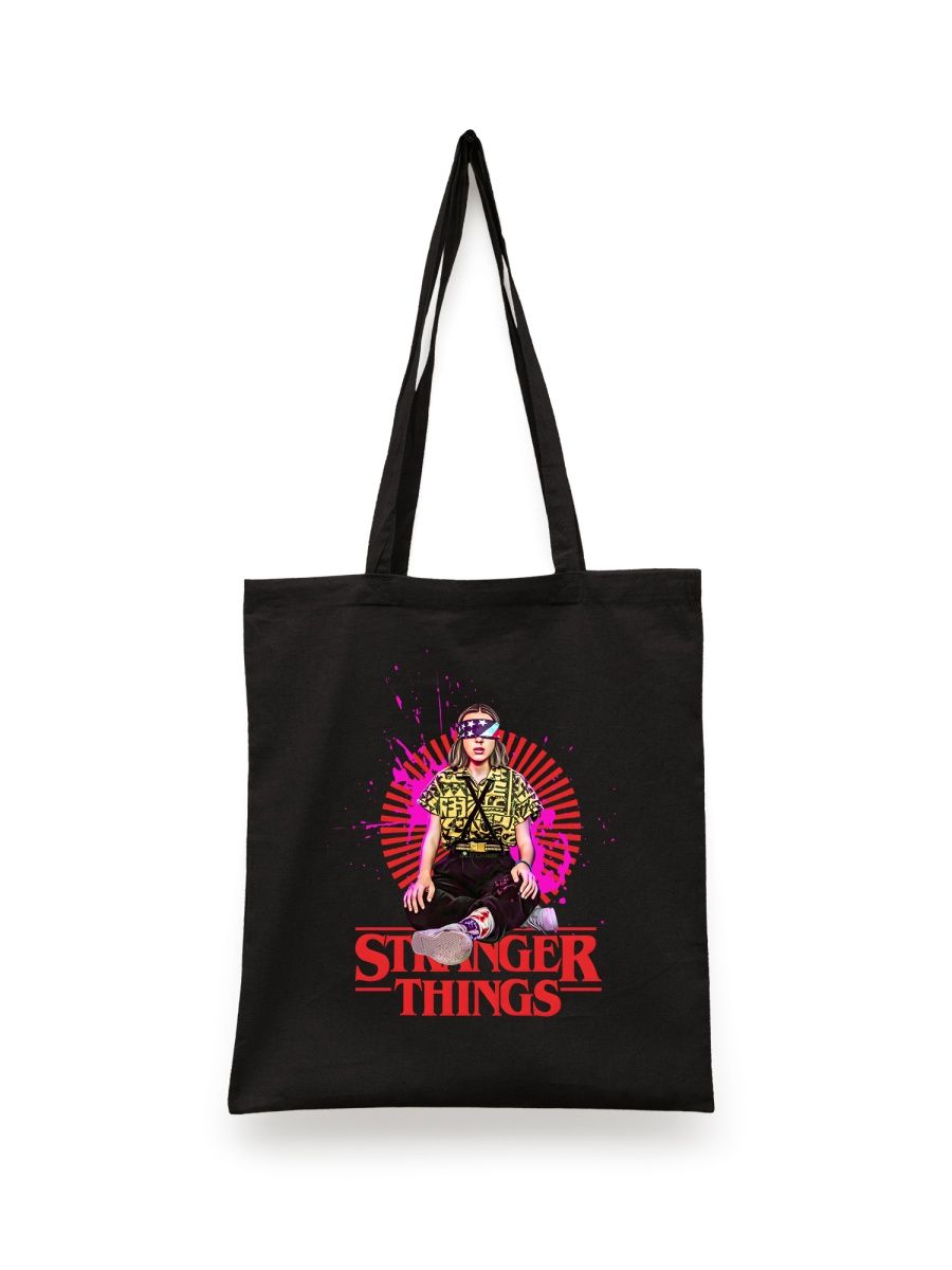 

Шоппер унисекс Каждому Своё Очень странные дела/Stranger Things SROSD11, черный, Очень странные дела/Stranger Things SROSD11