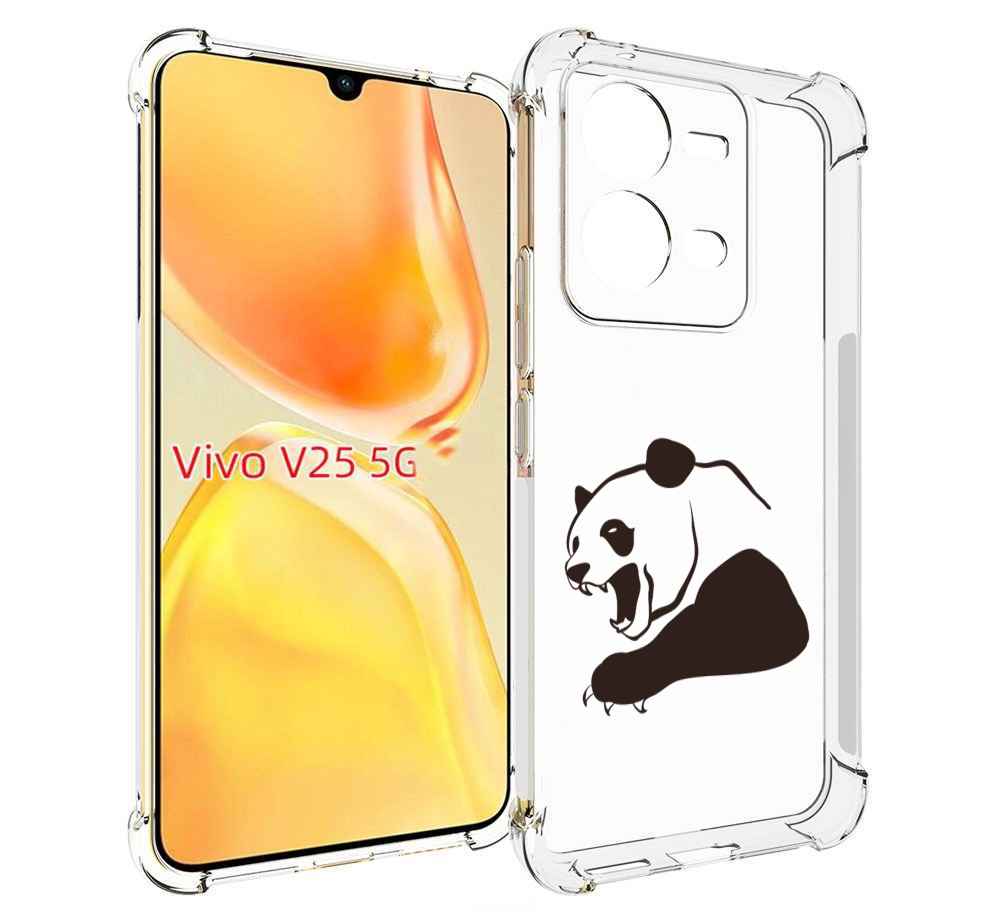 

Чехол MyPads злая-панда для Vivo V25 5G / V25e, Прозрачный, Tocco