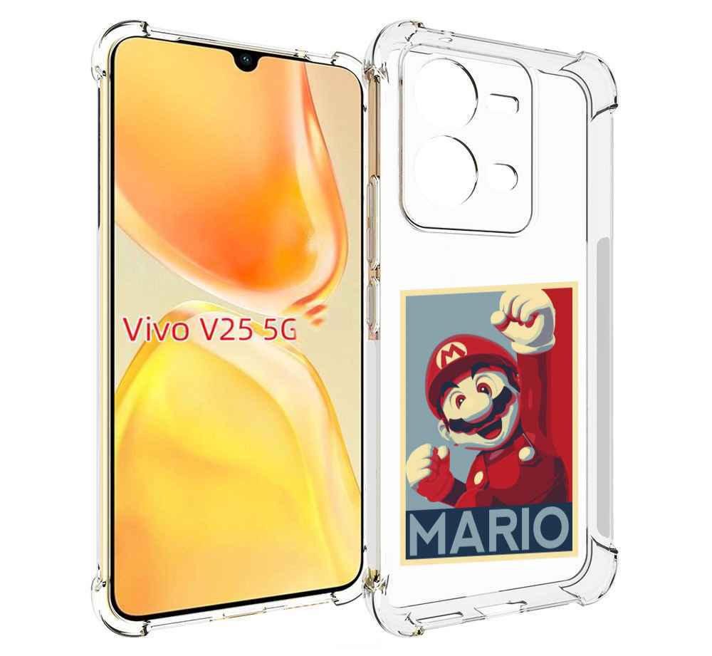 

Чехол MyPads злой марио для Vivo V25 5G / V25e, Прозрачный, Tocco