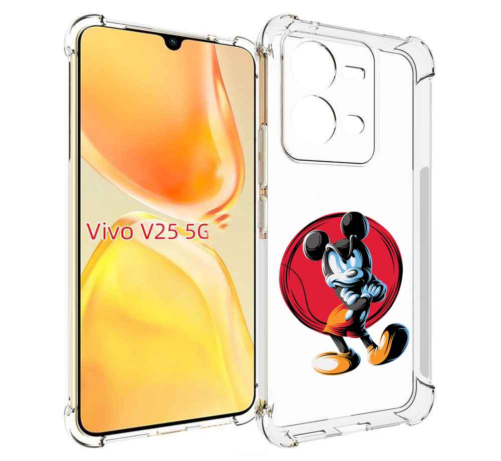 

Чехол MyPads злой-микки для Vivo V25 5G / V25e, Прозрачный, Tocco