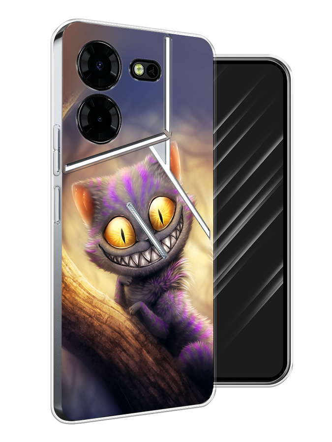 

Чехол Awog на Tecno Pova 5 Pro 5G "Cheshire Cat", Фиолетовый;желтый, 304550-1
