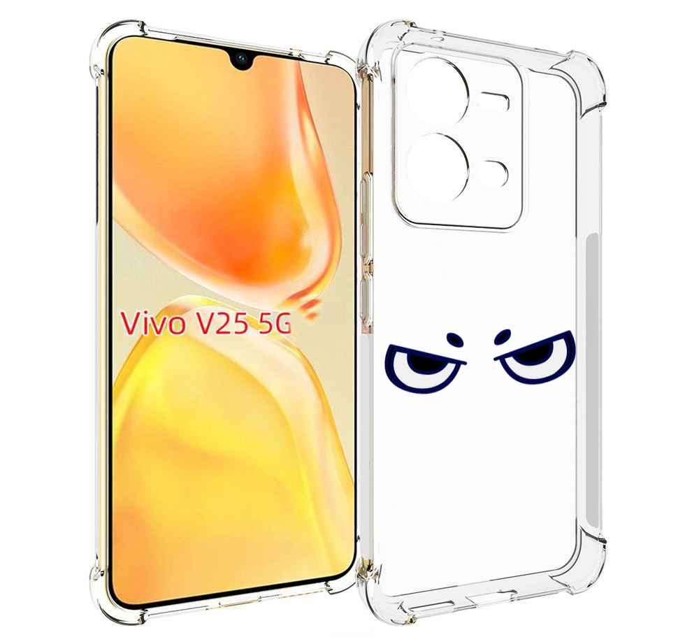 

Чехол MyPads злые-глазки для Vivo V25 5G / V25e, Прозрачный, Tocco