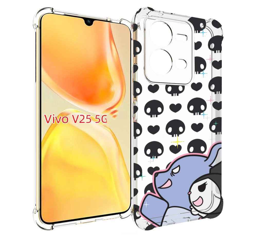 

Чехол MyPads злые-мини-животные детский для Vivo V25 5G / V25e, Прозрачный, Tocco
