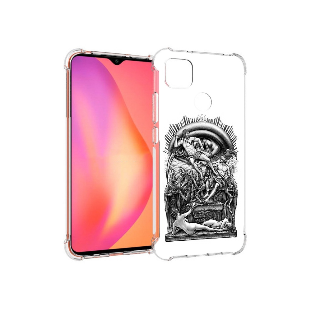 

Чехол MyPads Tocco для Xiaomi Redmi 9C оракул черно белый (PT152115.265.528), Прозрачный, Tocco