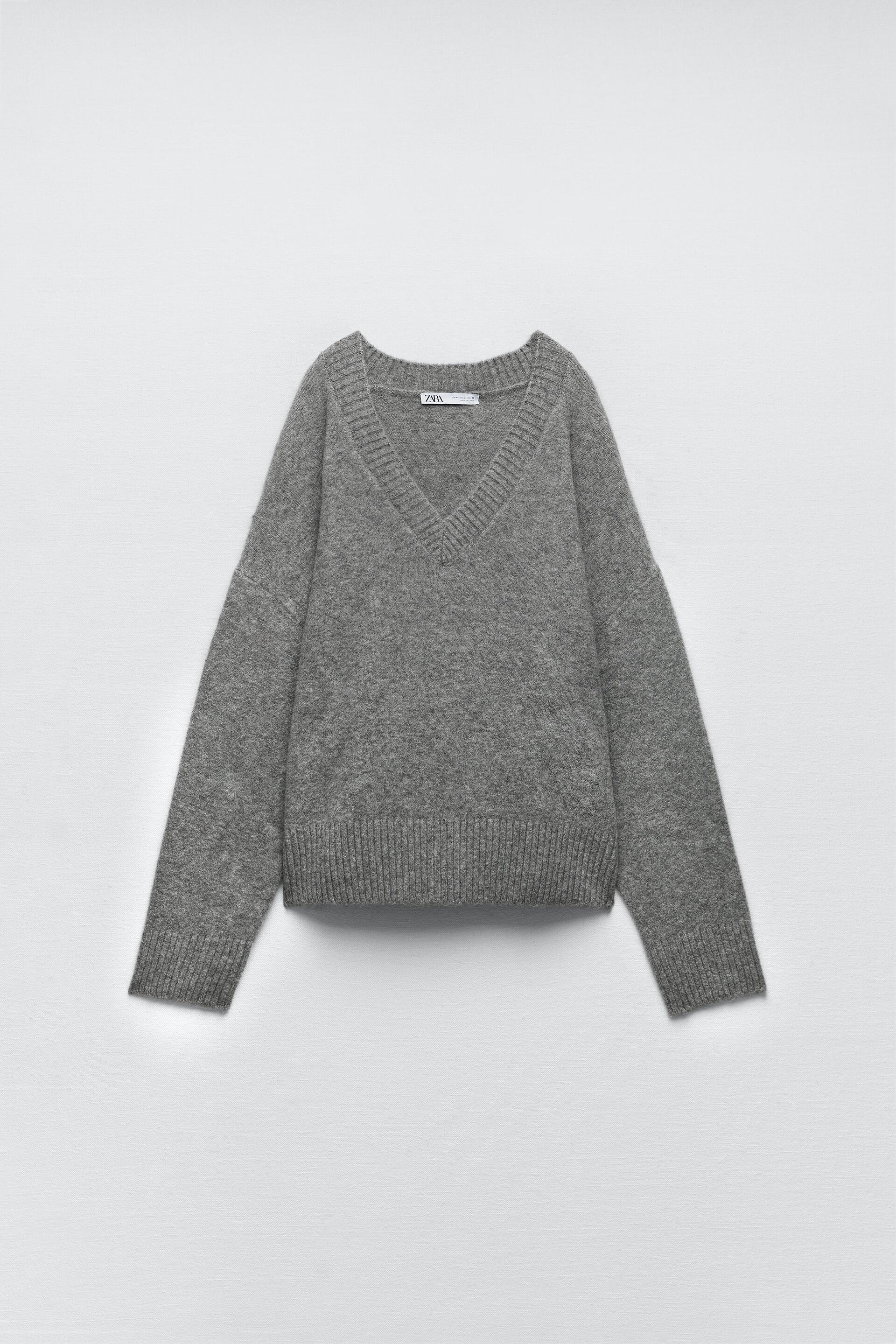 

Пуловер женский ZARA 02142109 серый XL (доставка из-за рубежа), 02142109
