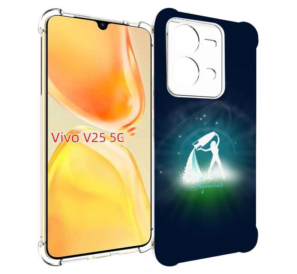 

Чехол MyPads знак зодиака водолеи 1 для Vivo V25 5G / V25e, Прозрачный, Tocco