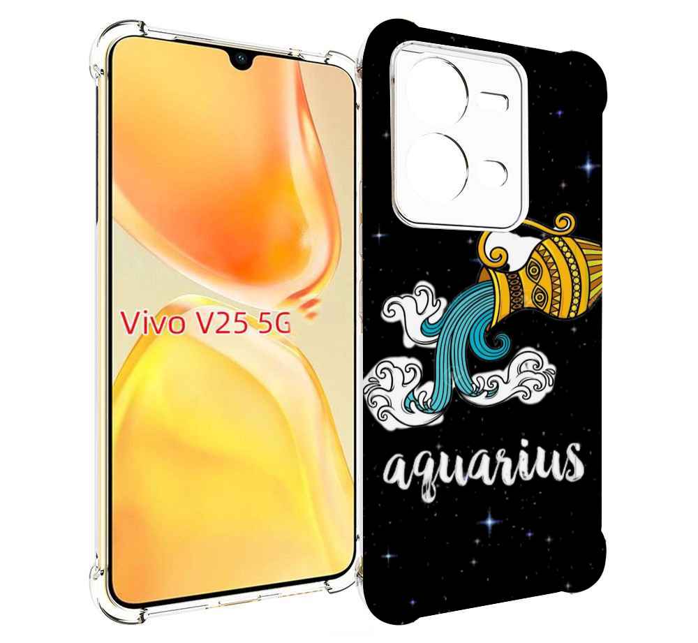 

Чехол MyPads знак зодиака водолеи 2 для Vivo V25 5G / V25e, Прозрачный, Tocco