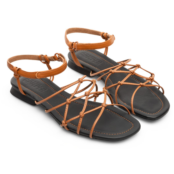 фото Сандалии женские camper casi myra sandal коричневые 39 ru