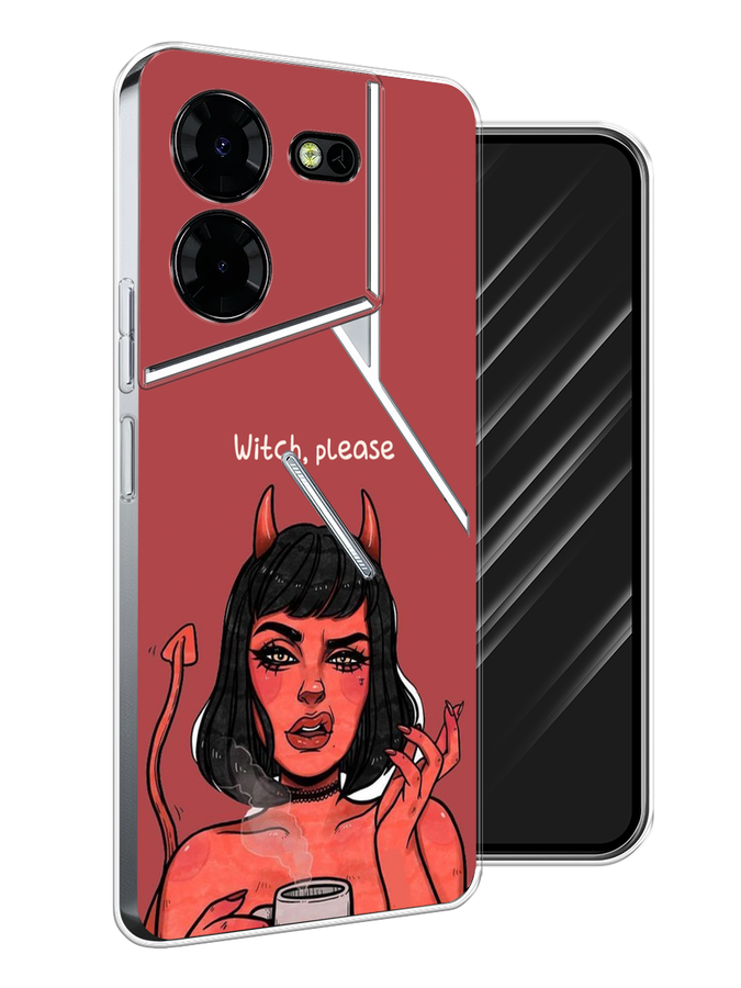 

Чехол Awog на Tecno Pova 5 Pro 5G "Evil Girl", Бордовый;черный, 304550-1