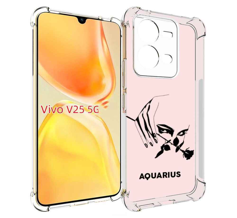 

Чехол MyPads знак зодиака водолеи 3 для Vivo V25 5G / V25e, Прозрачный, Tocco