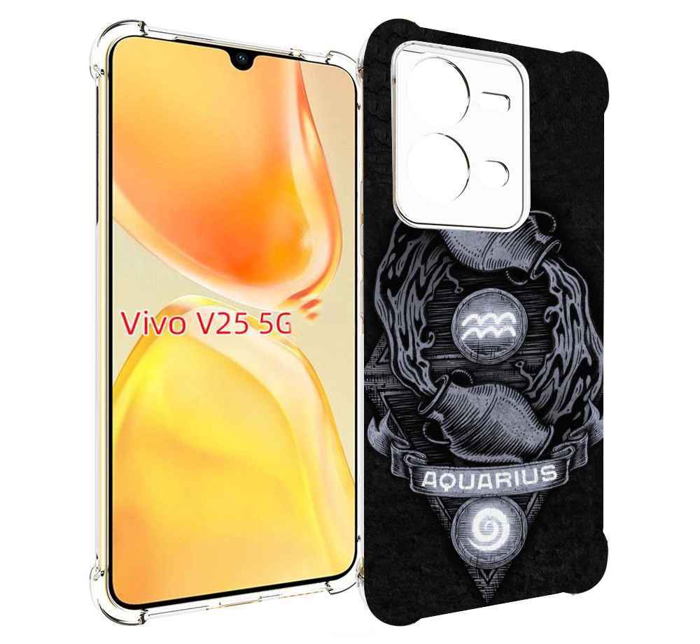 

Чехол MyPads знак зодиака водолеи 6 для Vivo V25 5G / V25e, Прозрачный, Tocco