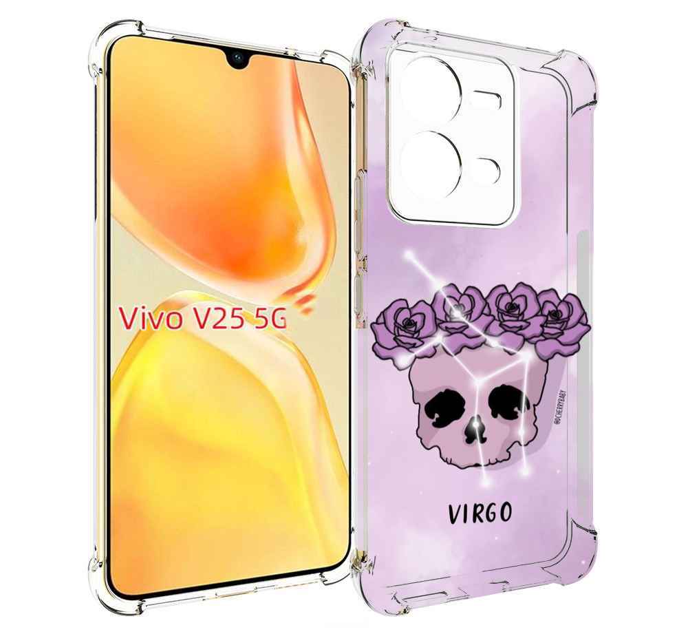 

Чехол MyPads знак зодиака дева 2 для Vivo V25 5G / V25e, Прозрачный, Tocco