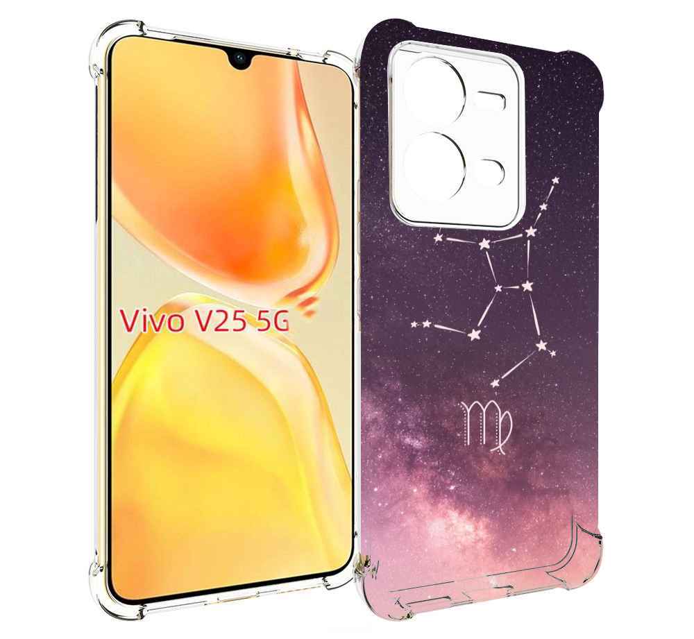 

Чехол MyPads знак зодиака дева 4 для Vivo V25 5G / V25e, Прозрачный, Tocco