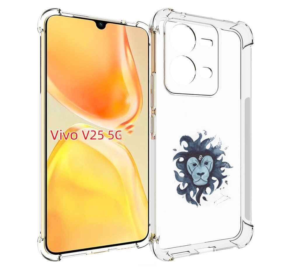

Чехол MyPads знак зодиака лев 5 для Vivo V25 5G / V25e, Прозрачный, Tocco