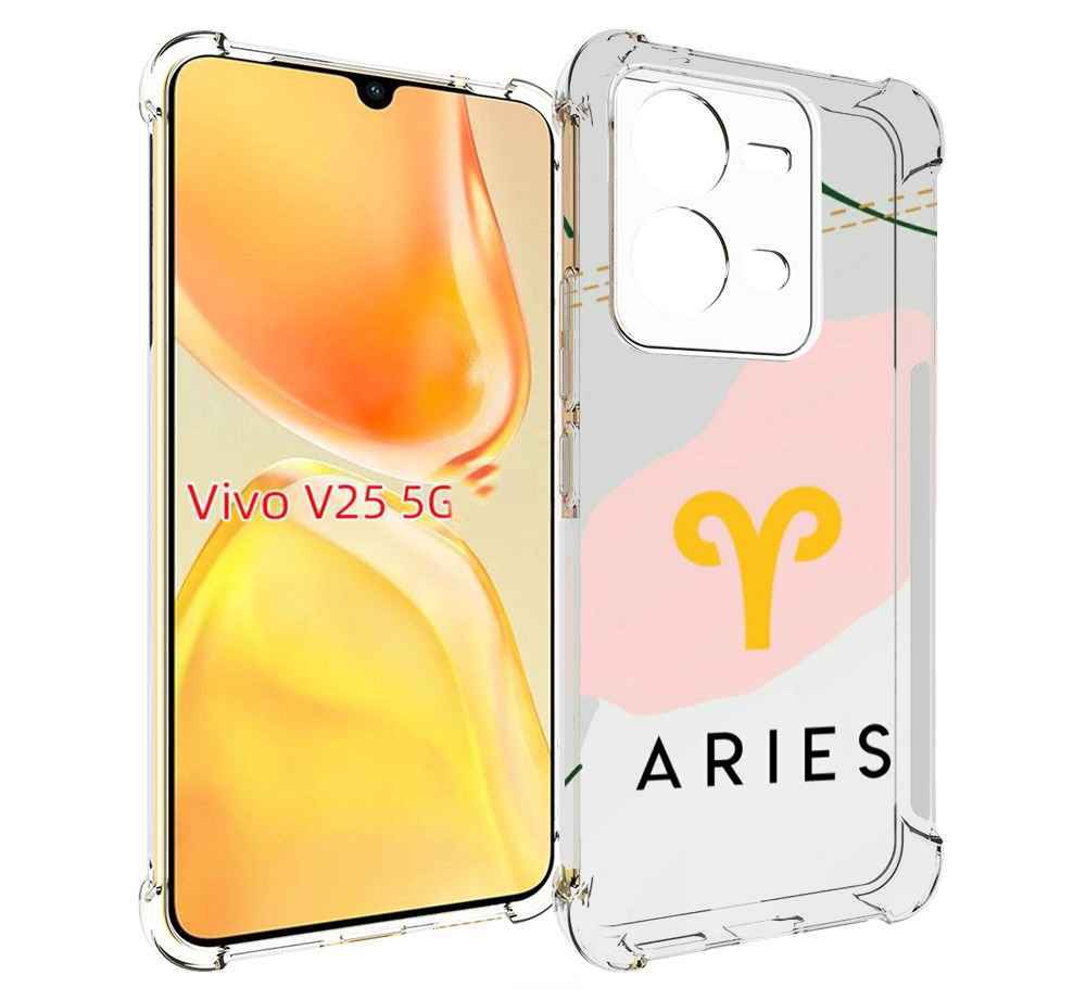 

Чехол MyPads знак зодиака овен 7 для Vivo V25 5G / V25e, Прозрачный, Tocco