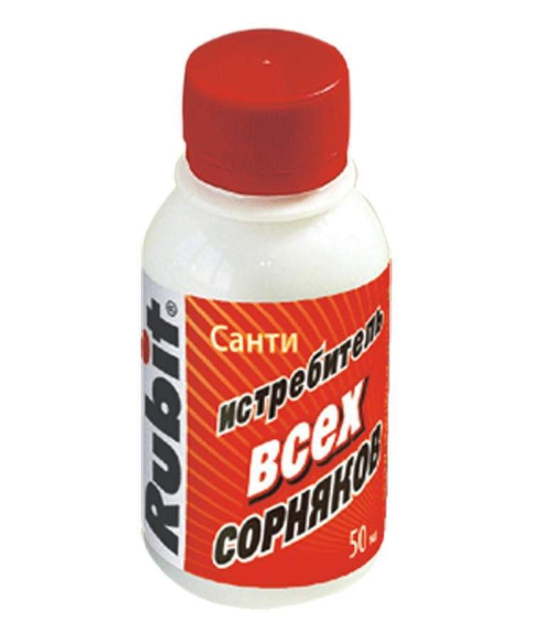 

Истребитель всех сорняков (гербицид общеистрибительного действия) Рубит Санти, 50мл
