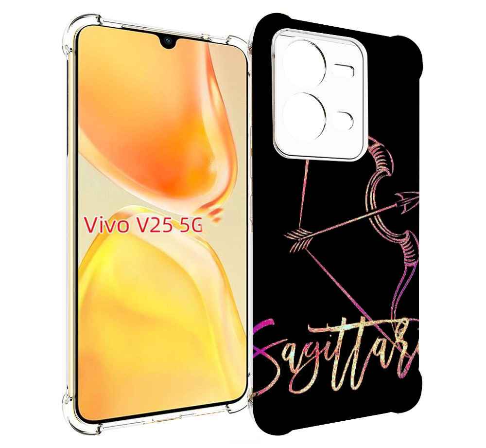 

Чехол MyPads знак зодиака стрелец 3 для Vivo V25 5G / V25e, Прозрачный, Tocco
