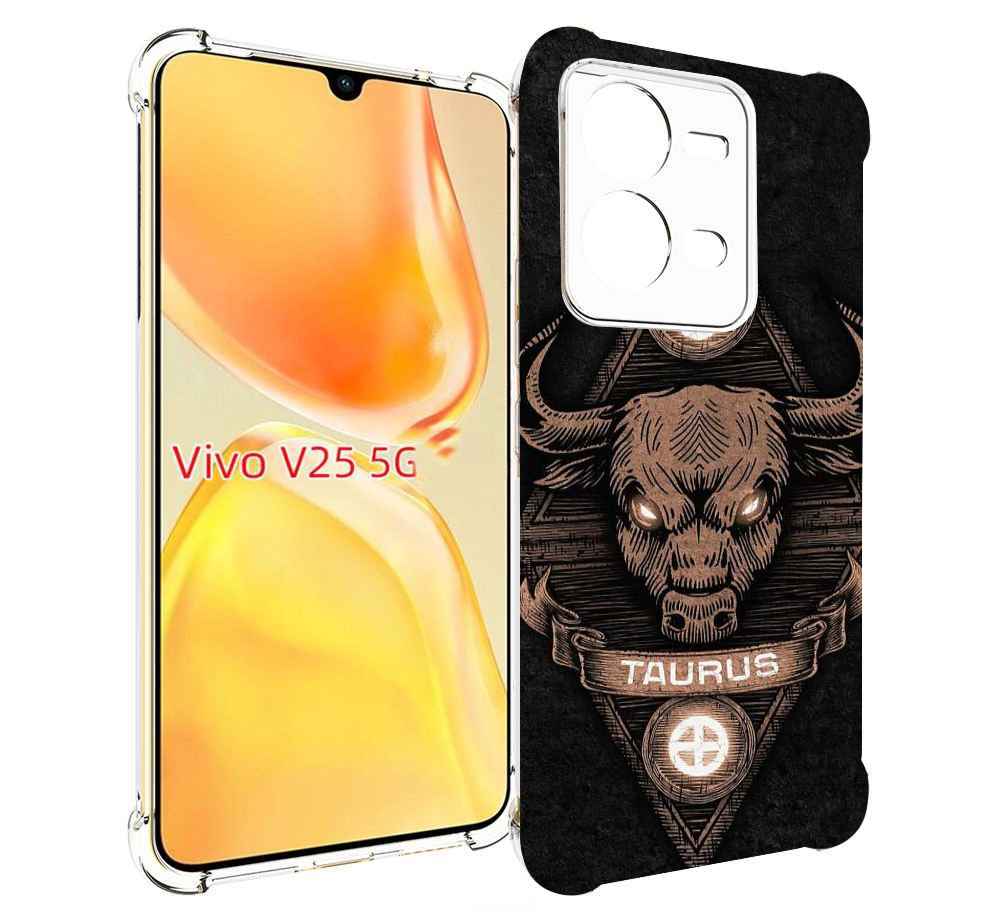 

Чехол MyPads знак зодиака телец 2 для Vivo V25 5G / V25e, Прозрачный, Tocco