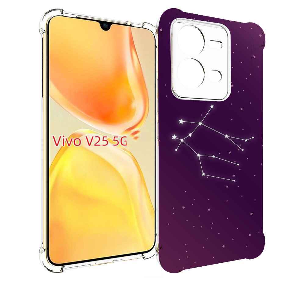 

Чехол MyPads знак-зодиака-близнецы-4 для Vivo V25 5G / V25e, Прозрачный, Tocco