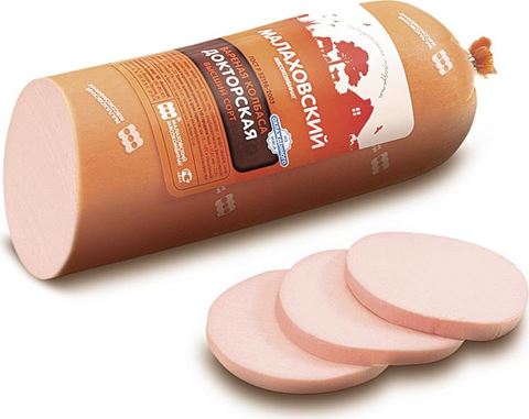 

Колбаса Малаховский мясокомбинат Докторская Гост вареная ~1 кг