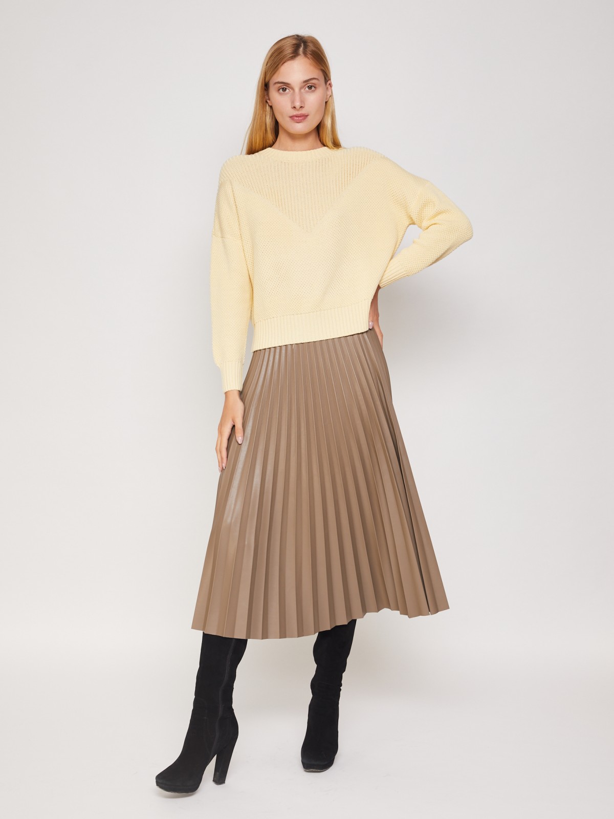 

Джемпер женский Zolla 221346136113 желтый L, 221346136113