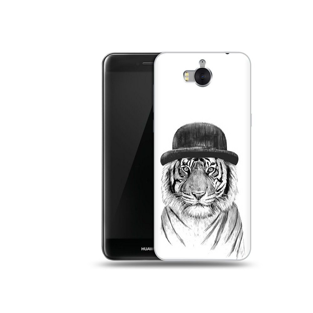 Чехол MyPads Tocco для Huawei Y5 тигр британец (PT91582.58.641)