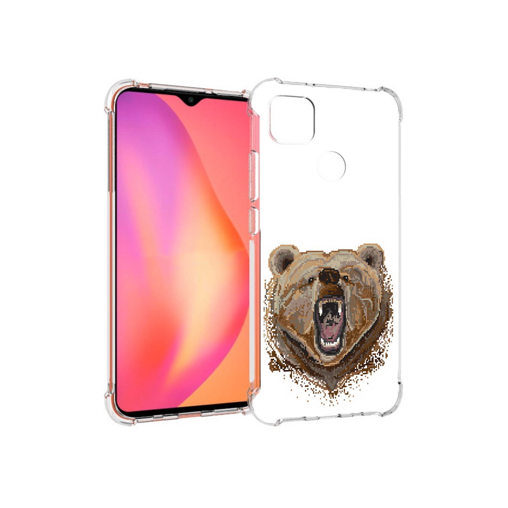 Чехол MyPads Tocco для Xiaomi Redmi 9C пиксельный медведь (PT152115.265.539)