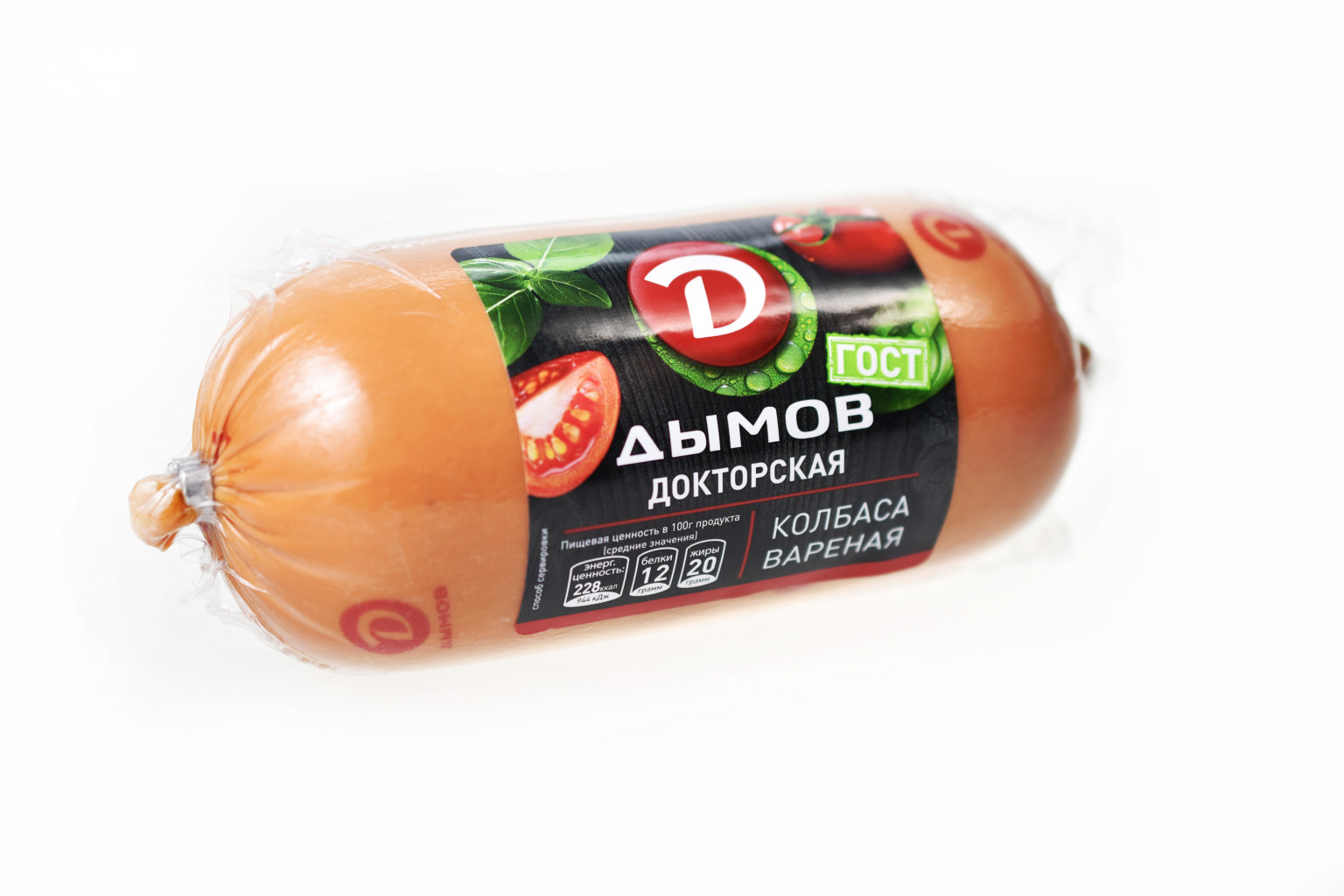 

Колбаса Дымов Докторская вареная ручная вязка 450 г