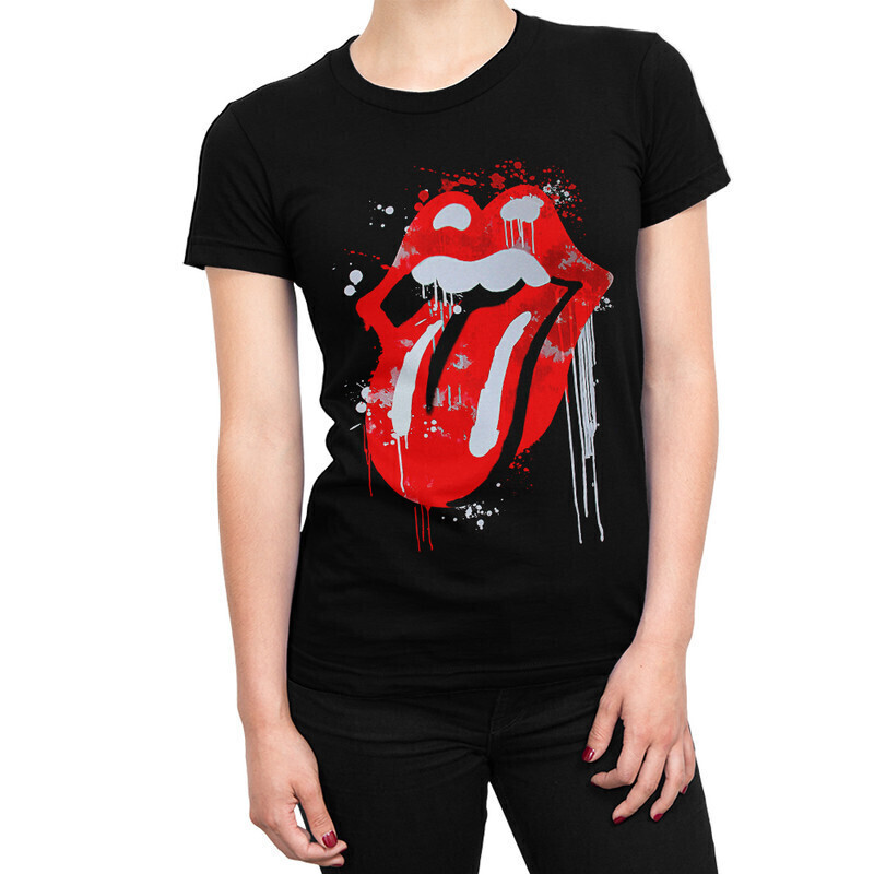 фото Футболка женская dream shirts the rolling stones 10007841 черная 2xl