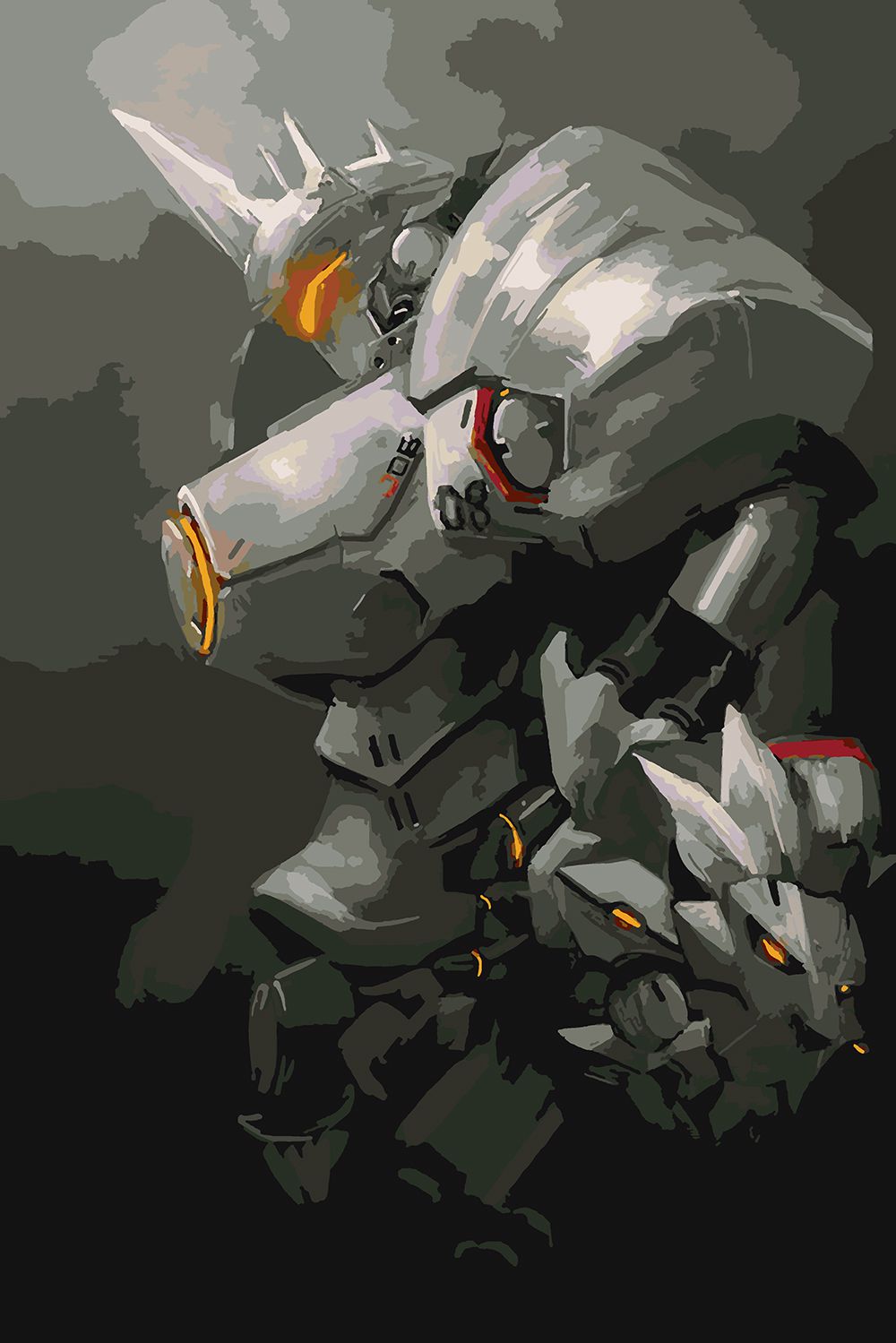 Картина по номерам Красиво Красим Overwatch - Reinhardt В профиль, 60 х 90 см