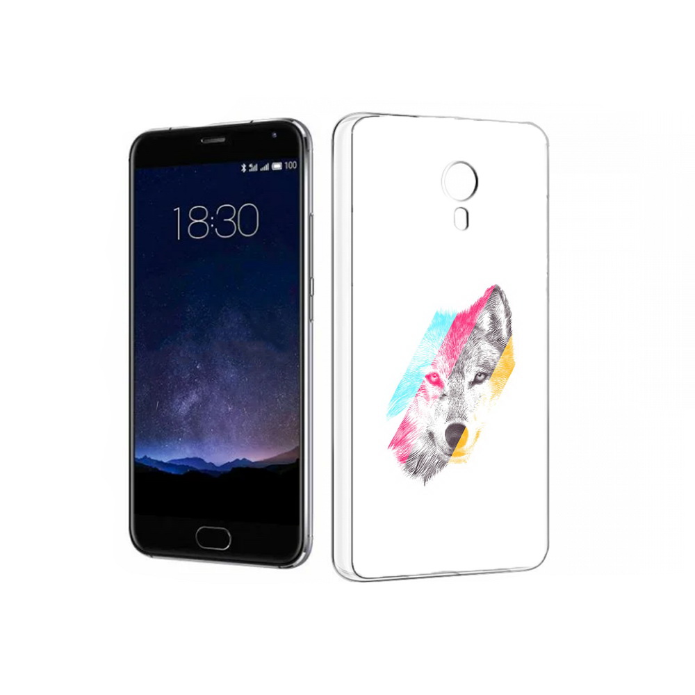 Чехол MyPads Tocco для Meizu Pro 5 волк градиент (PT18126.86.268)
