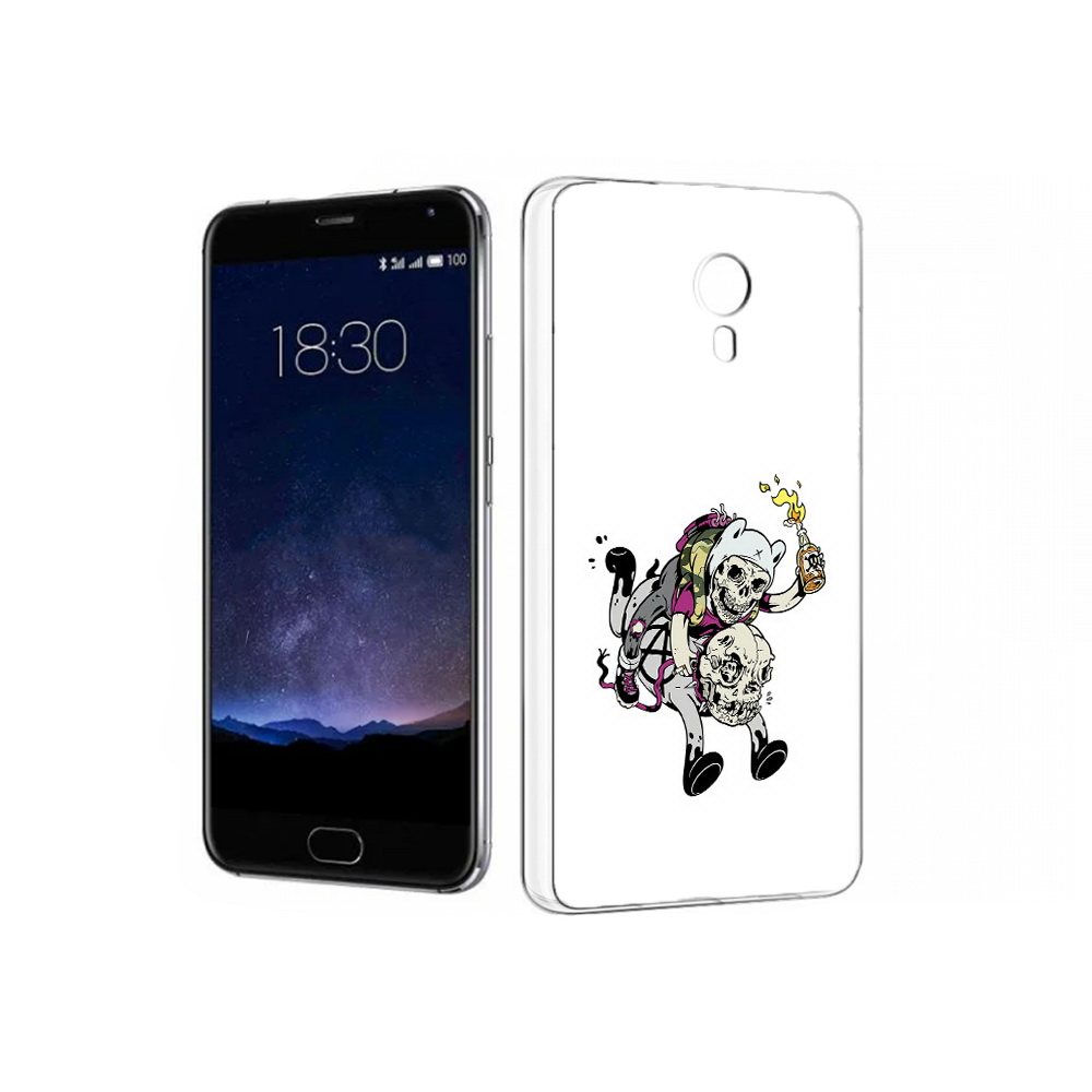 

Чехол MyPads Tocco для Meizu Pro 5 время приключений скелеты (PT18126.86.277), Прозрачный, Tocco