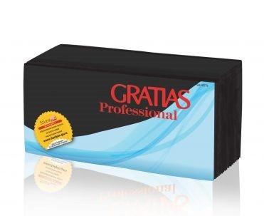 фото Салфетки gratias professional бумажные 2 слоя черные