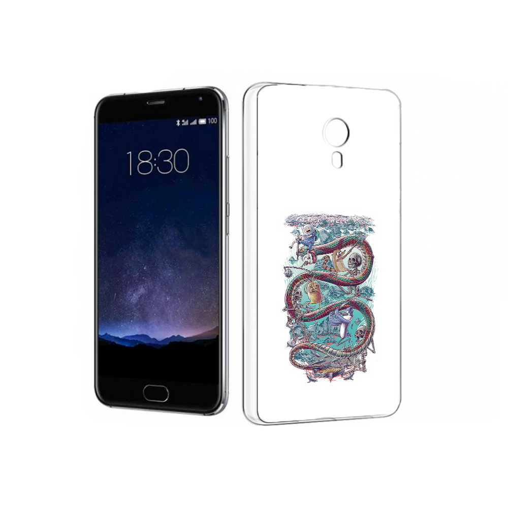 

Чехол MyPads Tocco для Meizu Pro 5 время приключений страшилка (PT18126.86.280), Прозрачный, Tocco