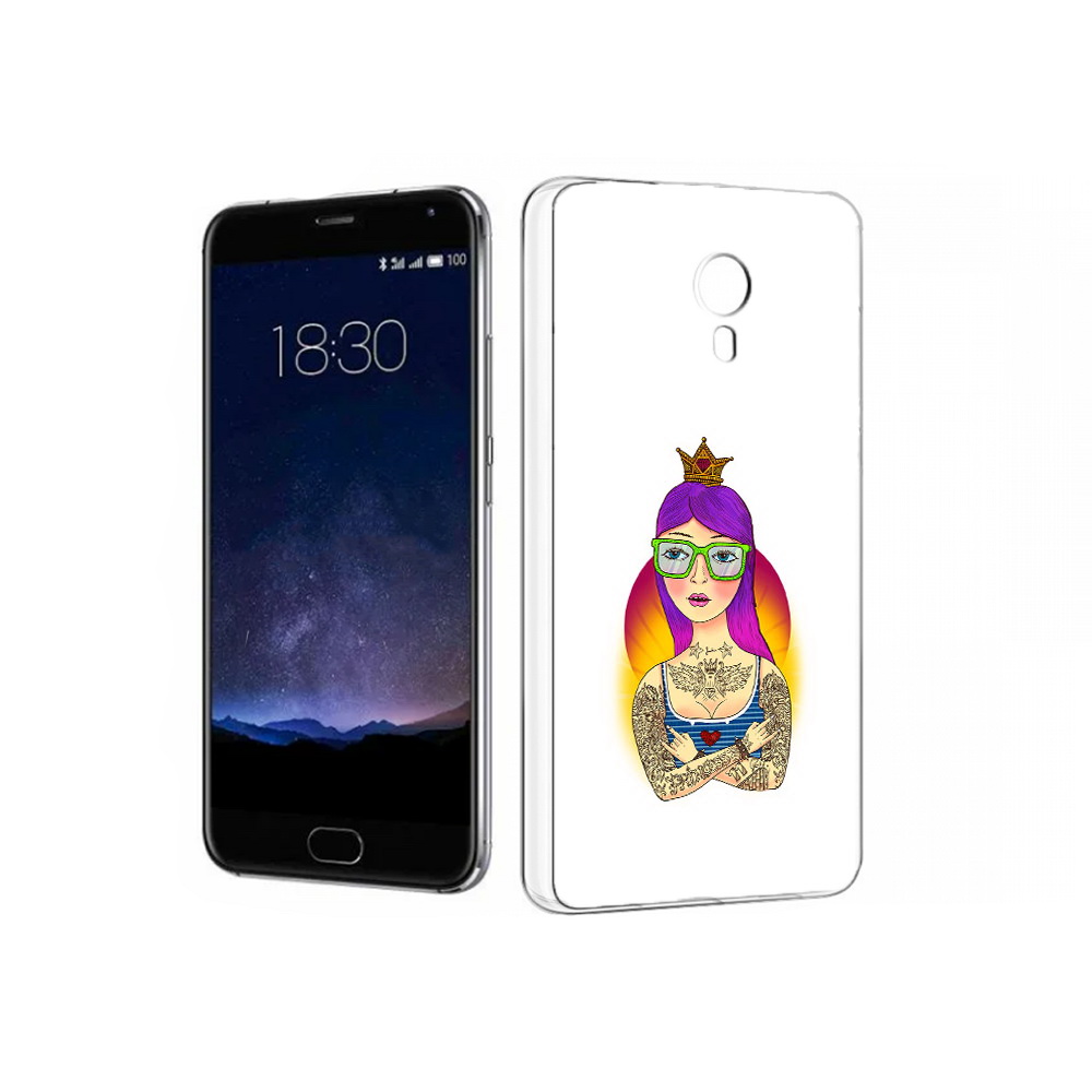 

Чехол MyPads Tocco для Meizu Pro 5 девушка в татуировках с короной (PT18126.86.305), Прозрачный, Tocco