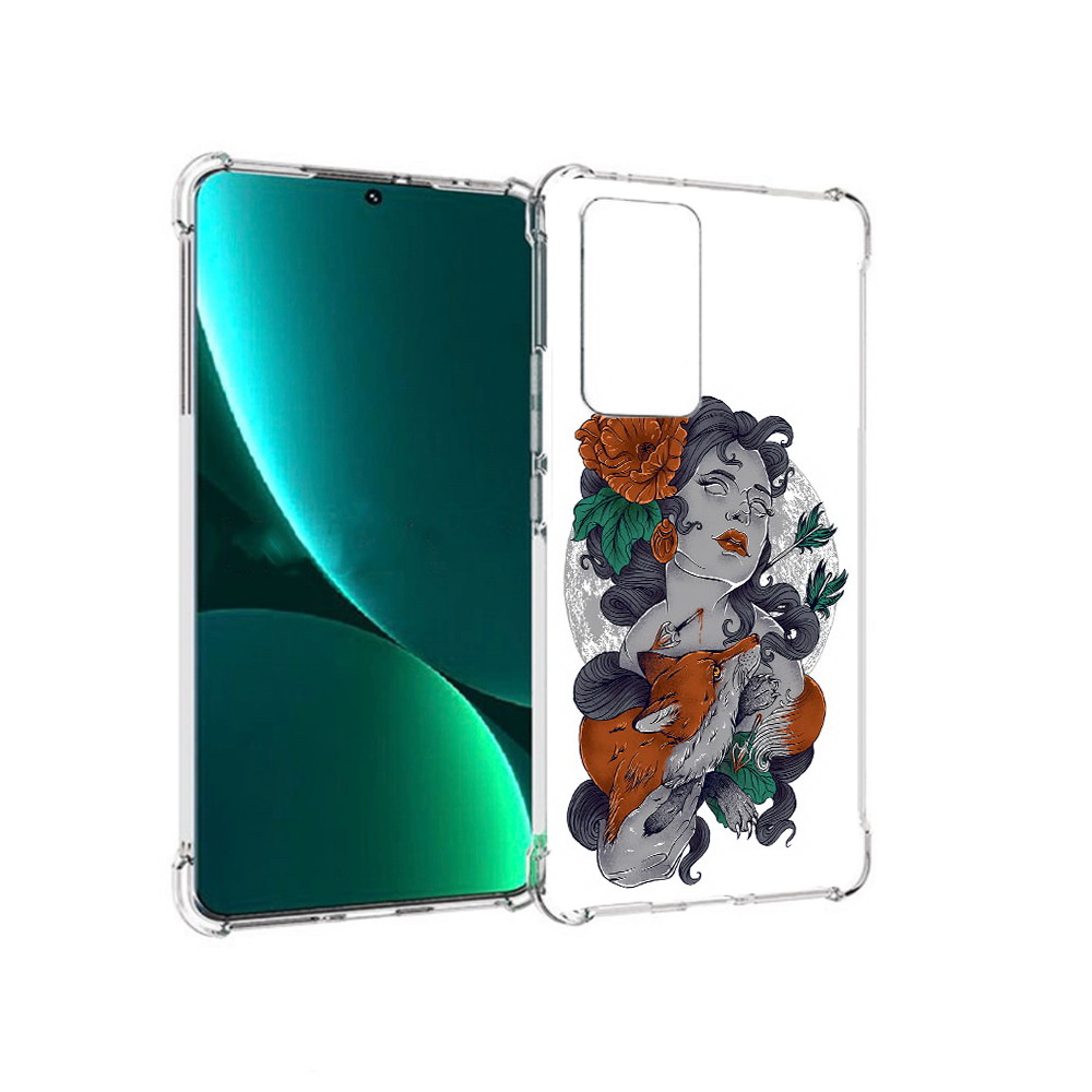 

Чехол MyPads Tocco для Xiaomi 12 Pro темная девушка с лисой (PT226953.293.639), Прозрачный, Tocco