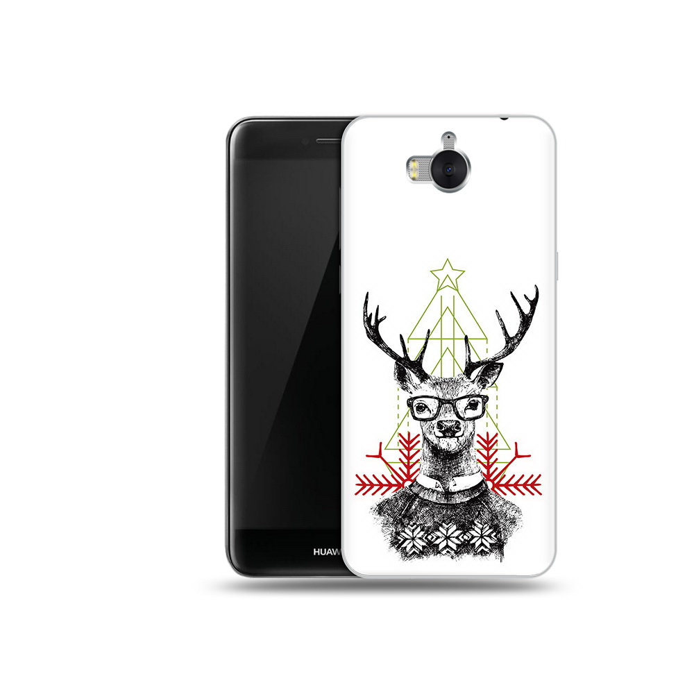 

Чехол MyPads Tocco для Huawei Y5 умный олень (PT91582.58.652), Прозрачный, Tocco