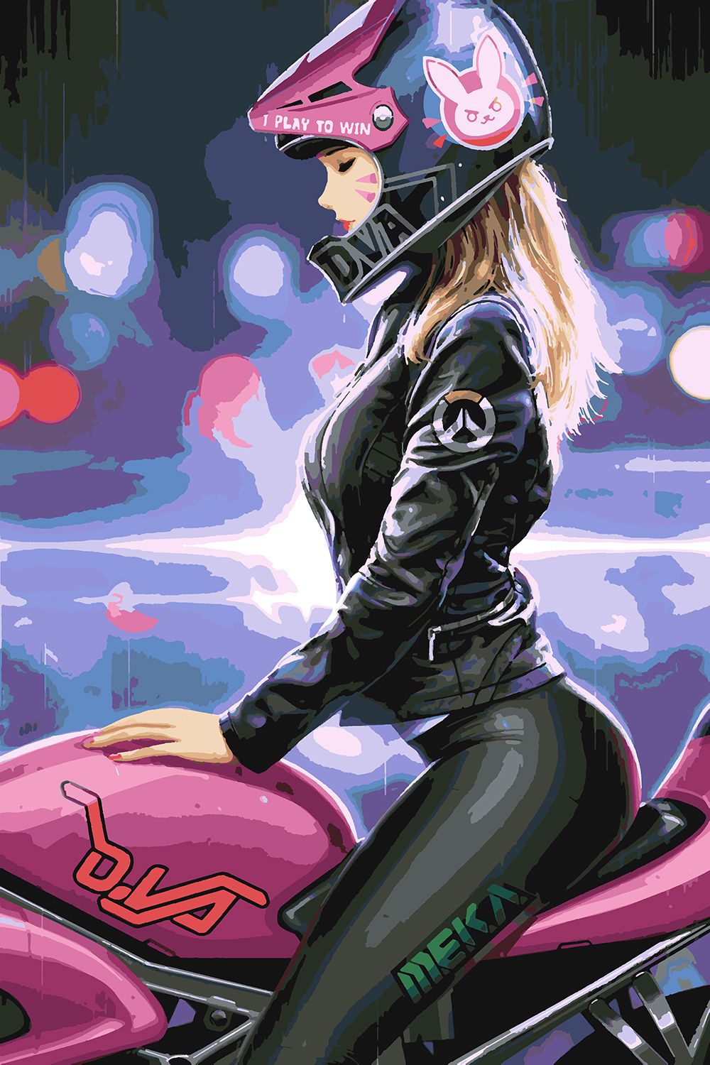 

Картина по номерам Красиво Красим Overwatch - D VA На мотоцикле, 40 х 60 см, Overwatch - D VA На мотоцикле