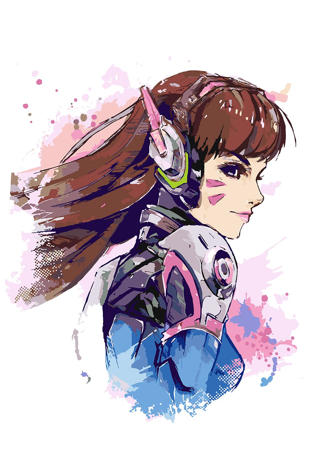 

Картина по номерам Красиво Красим Overwatch - D VA В профиль, 50 х 70 см, Overwatch - D VA В профиль