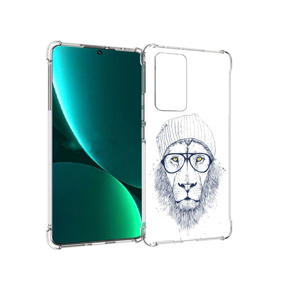 

Чехол MyPads Tocco для Xiaomi 12 Pro хиппи лев (PT226953.293.663), Прозрачный, Tocco