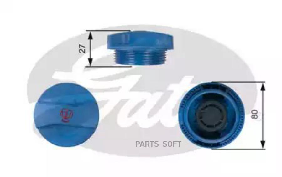

GATES RC211 Крышка радиатора