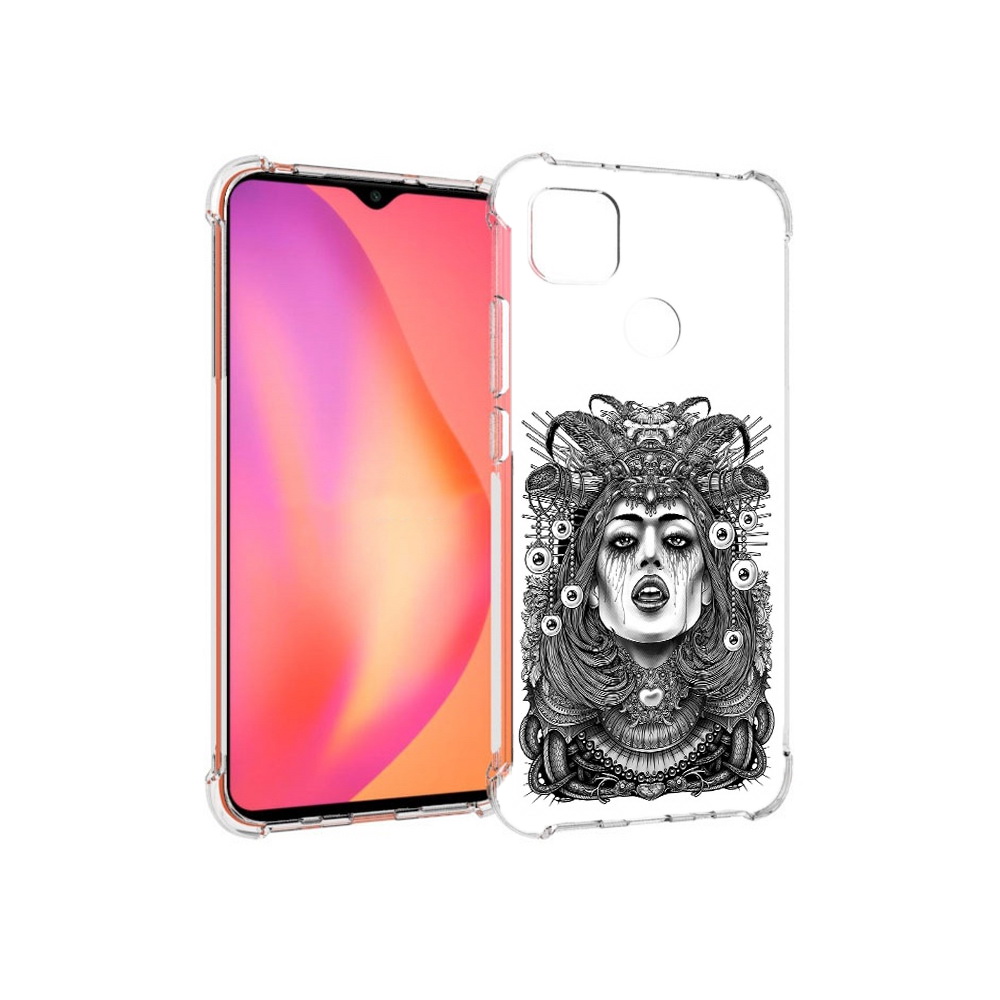 

Чехол MyPads Tocco для Xiaomi Redmi 9C портрет девушки черно белый (PT152115.265.551), Прозрачный, Tocco