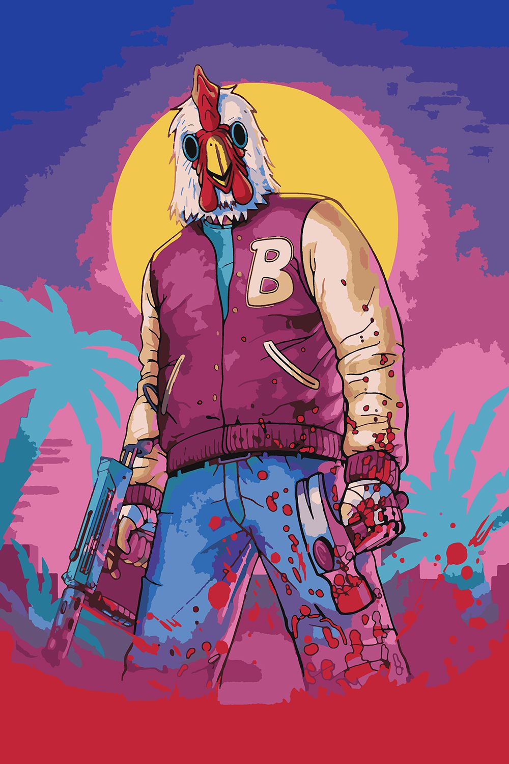 

Картина по номерам Красиво Красим Hotline Miami, 100 х 150 см, Hotline Miami