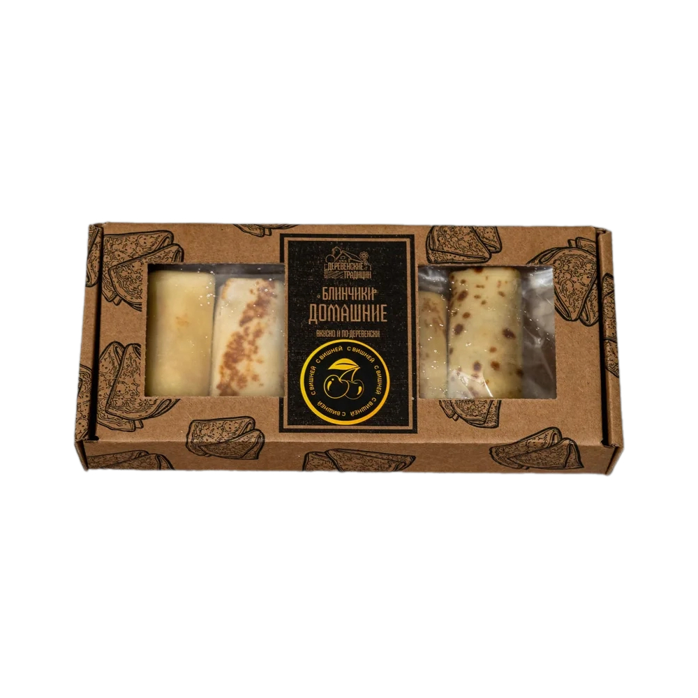 Блины Деревенские традиции с вишней замороженные