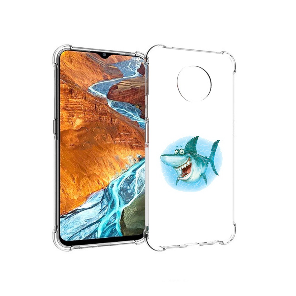 

Чехол MyPads Tocco для Nokia G300 веселая акула (PT224563.108.261), Прозрачный, Tocco