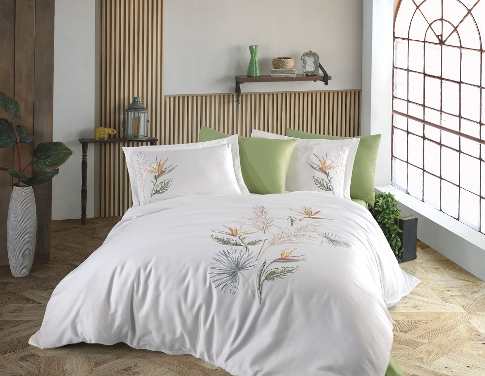 

Комплект постельного белья DANTELA VITA сатин с вышивкой 200*220 (50*70/4 шт.) STARLICE